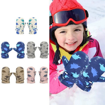 Παιδικά γάντια για σκι Χειμερινό Snowboard Snowboard Αντιανεμικό Αδιάβροχο Thicken Mitten Cartoon Dinosaur Outdoor Sports Γρήγορο στέγνωμα