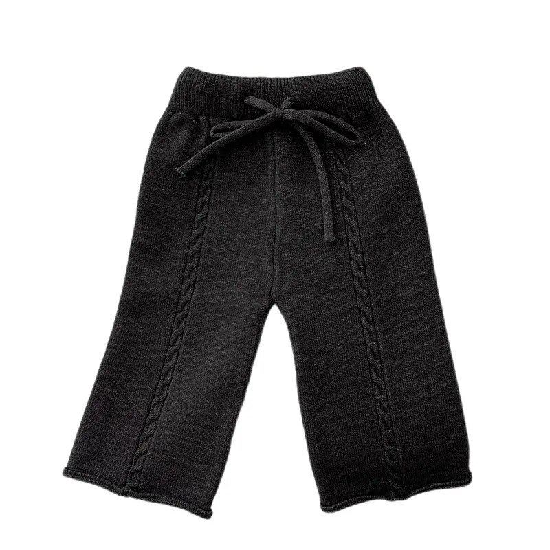 Sugar Băiat Bebeluș Toamnă Iarnă Leggings tricotați retro Fată Copii Pantaloni solizi calduri Casual Pantaloni de modă pentru nou-născut Haine pentru copii