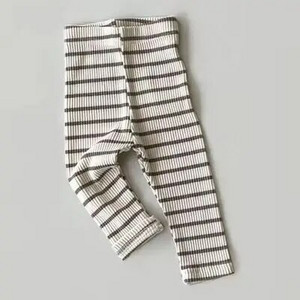 Jambiere pentru bebeluși, simpli, fete, pantaloni skinny cu dungi, pentru copii, din bumbac, elasticitate, pantaloni subțiri, nou-născut, băieți, pantaloni elastici