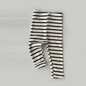Jambiere pentru bebeluși, simpli, fete, pantaloni skinny cu dungi, pentru copii, din bumbac, elasticitate, pantaloni subțiri, nou-născut, băieți, pantaloni elastici