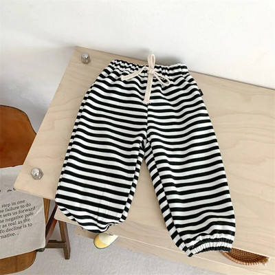 Copii, băieți, pantaloni largi, uni, vintage, ridichi, toamnă, noi, simpli, ocazionali, pantaloni de jogging, fete, catifea, fulgi de nea, pantaloni pentru copii