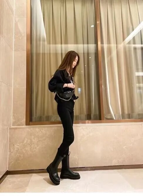 Μπότες Luxury Design Γυναικεία παπούτσια Fashion Heel BV Boot Brand Winter Shoes