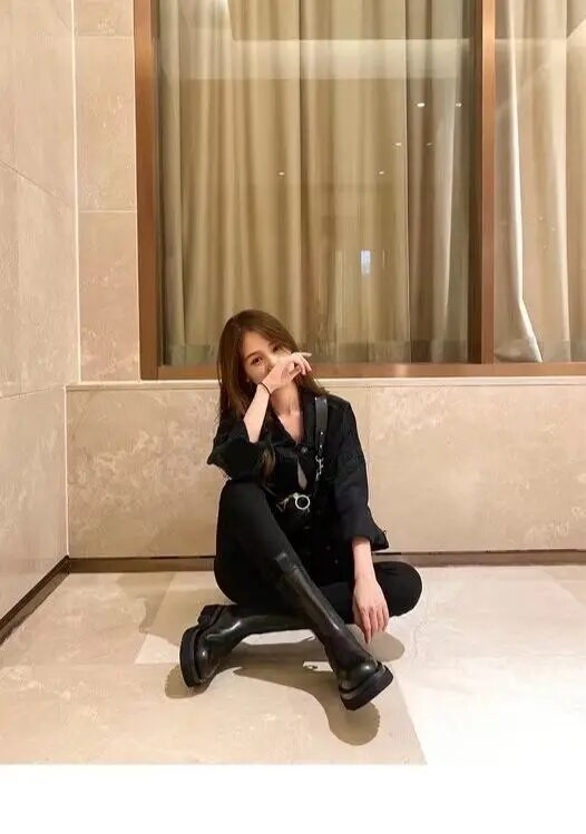 Μπότες Luxury Design Γυναικεία παπούτσια Fashion Heel BV Boot Brand Winter Shoes