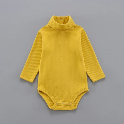 Body de iarnă pentru fetițe și băieți 3-24 luni Onesies cu mânecă lungă Lenjerie de corp din bumbac Moda guler înalt Îmbrăcăminte pentru bebeluși
