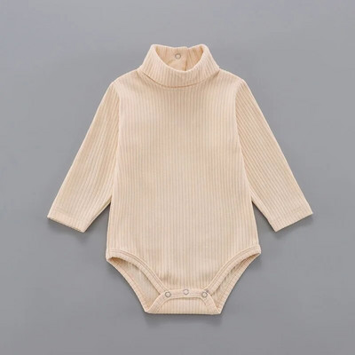 Body de iarnă pentru fetițe și băieți 3-24 luni Onesies cu mânecă lungă Lenjerie de corp din bumbac Moda guler înalt Îmbrăcăminte pentru bebeluși