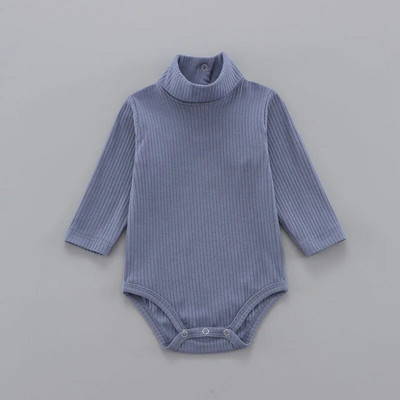 Body de iarnă pentru fetițe și băieți 3-24 luni Onesies cu mânecă lungă Lenjerie de corp din bumbac Moda guler înalt Îmbrăcăminte pentru bebeluși