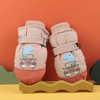 Copii noi Mănuși de schi pentru copii Mănuși de iarnă pentru zăpadă pentru băieți și fete Ski snowboard rezistent la vânt Impermeabil îngroșare mănușă Menține cald