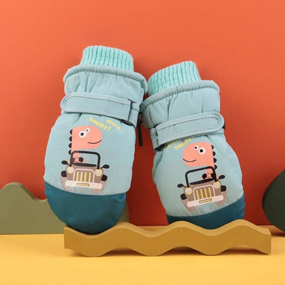 Copii noi Mănuși de schi pentru copii Mănuși de iarnă pentru zăpadă pentru băieți și fete Ski snowboard rezistent la vânt Impermeabil îngroșare mănușă Menține cald