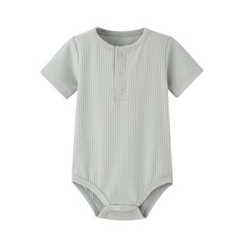 Baby Boy Romper Girl Boy Knit Romper Pijamas Гащеризон Оребрени дрехи Плетени еластични Newboron Summer Rompers Playsuit