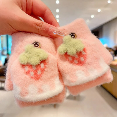 0-5-aastased talvelapsed armsad multifilmid, pehmed viie sõrmega kindad, tüdrukud, poisid, õues soojad kindad, lapsed, armsad kindad, labakindad