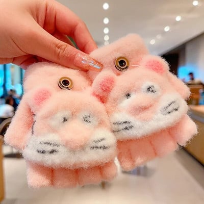 0-5-aastased talvelapsed armsad multifilmid, pehmed viie sõrmega kindad, tüdrukud, poisid, õues soojad kindad, lapsed, armsad kindad, labakindad