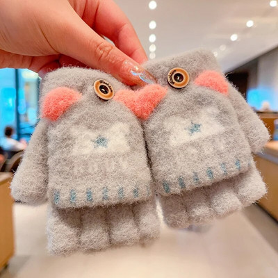 0-5-aastased talvelapsed armsad multifilmid, pehmed viie sõrmega kindad, tüdrukud, poisid, õues soojad kindad, lapsed, armsad kindad, labakindad