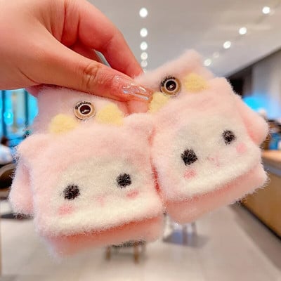 0-5-aastased talvelapsed armsad multifilmid, pehmed viie sõrmega kindad, tüdrukud, poisid, õues soojad kindad, lapsed, armsad kindad, labakindad