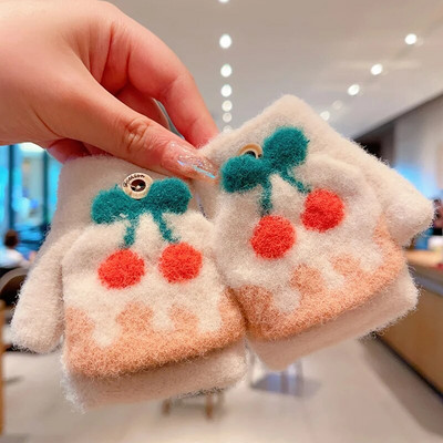 0-5-aastased talvelapsed armsad multifilmid, pehmed viie sõrmega kindad, tüdrukud, poisid, õues soojad kindad, lapsed, armsad kindad, labakindad