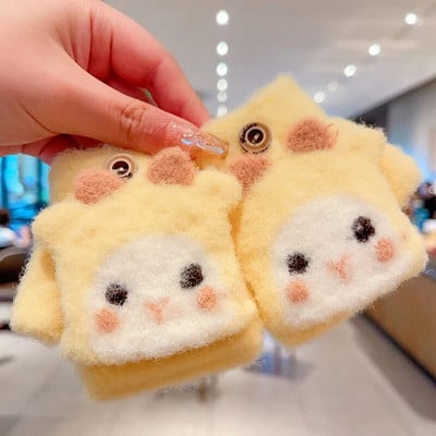 0-5-aastased talvelapsed armsad multifilmid, pehmed viie sõrmega kindad, tüdrukud, poisid, õues soojad kindad, lapsed, armsad kindad, labakindad