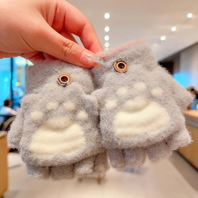 0-5-aastased talvelapsed armsad multifilmid, pehmed viie sõrmega kindad, tüdrukud, poisid, õues soojad kindad, lapsed, armsad kindad, labakindad