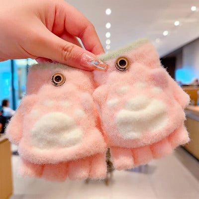 0-5-aastased talvelapsed armsad multifilmid, pehmed viie sõrmega kindad, tüdrukud, poisid, õues soojad kindad, lapsed, armsad kindad, labakindad