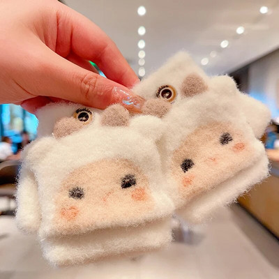 0-5-aastased talvelapsed armsad multifilmid, pehmed viie sõrmega kindad, tüdrukud, poisid, õues soojad kindad, lapsed, armsad kindad, labakindad