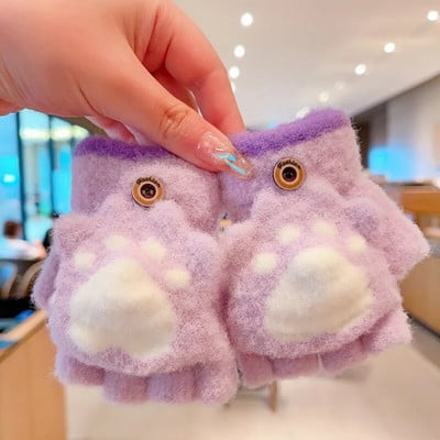 0-5-aastased talvelapsed armsad multifilmid, pehmed viie sõrmega kindad, tüdrukud, poisid, õues soojad kindad, lapsed, armsad kindad, labakindad