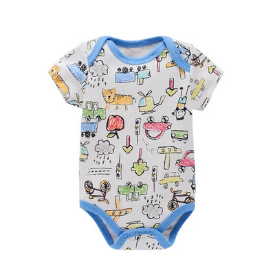 Unisex lühikeste varrukatega püksid poistele Tüdrukute riided 0-24M puuvillased ühes tükis bodyd vastsündinud imikutele Kombinesoonid Onesie