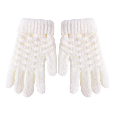 Mănuși pentru copii Iarnă caldă confortabilă moale tricotată din catifea Jacquard Accesorii pentru îmbrăcăminte Mănuși practice convenabile pentru copii