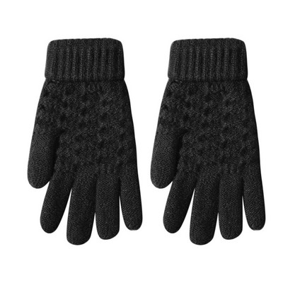 Mănuși pentru copii Iarnă caldă confortabilă moale tricotată din catifea Jacquard Accesorii pentru îmbrăcăminte Mănuși practice convenabile pentru copii