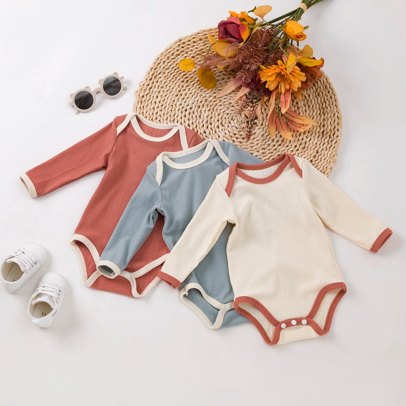 Nou-născut Bebeluși Fete Băieți Salopete Onesies Haine pentru bebeluși Bebeluși Copii mici Casual Moale cu mânecă lungă Salopetă Salopetă Topuri 0-3 ani