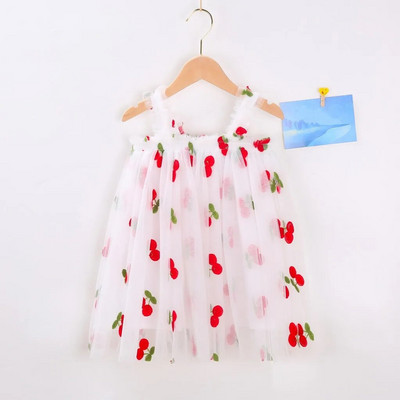 2023 Noi haine pentru fetiță, multicolore, brodate, cu plasă florală, rochie drăguță pentru fetiță, rochii pufoase prințesă de petrecere