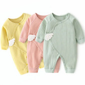 Lawadka 0-6M, primăvară, toamnă, nou-născut, fetiță, băiat, salopetă din bumbac, moale, pentru sugari, cu aripi, haine casual pentru fete băiat
