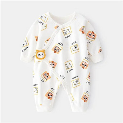Βαμβακερό νεογέννητο μωρό κοριτσάκι για αγόρι Romper τύπωμα Βρεφική φόρμα casual νεογέννητα ρούχα για κορίτσια Αγόρια Ανοιξιάτικα φθινοπωρινά ρούχα Νέα 0-6M
