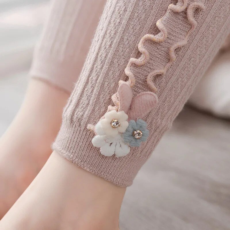 2022 Ins Fashion Beebi säärised Nany püksid Sügis õhukesed püksid Tüdrukute säärised 0–7-aastastele beebiriided