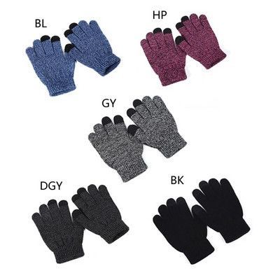Gyerekek téli kesztyűk Kopásálló, érintőképernyős ujjatlan, meleg puha bélésű kesztyűk kényelmes kötött kesztyű kültéri, Essential X90C