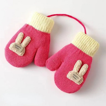 2023 1-3Y Γάντια για μωρά κινουμένων σχεδίων Χειμώνας ζεστά παιδικά μωρά αγόρια κορίτσια Πλεκτά γάντια για παιδιά Μικρό παιδί Χοντρό γάντι για παιδιά