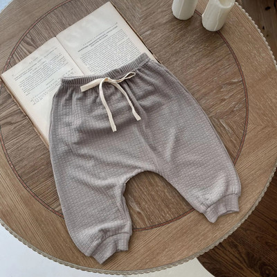 Ținute de toamnă nou-născut sugari cu dungi Leggings băieți fată pentru bebeluși pantaloni casual largi Bumbac uni pantaloni la modă simpli