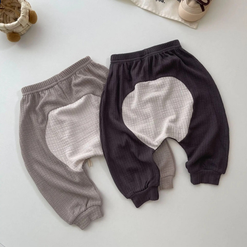 Sügisrõivad Vastsündinu Pit Triibulised Retuusid Poiss Tüdruk Beebi lahtised vabaaja püksid Väikelaps Puuvillane Solid Lihtsad Moodsad Püksid