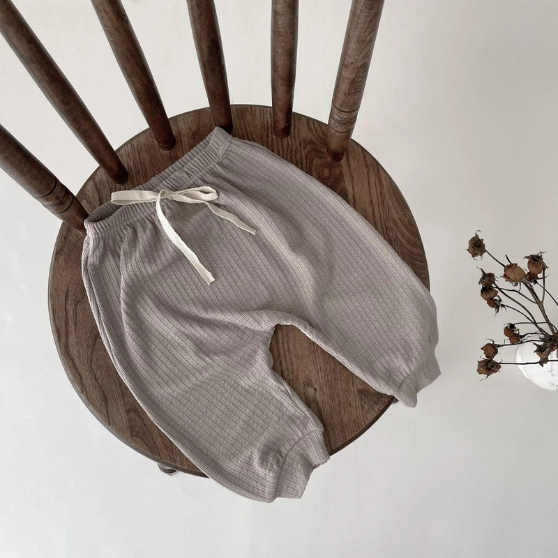 Sügisrõivad Vastsündinu Pit Triibulised Retuusid Poiss Tüdruk Beebi lahtised vabaaja püksid Väikelaps Puuvillane Solid Lihtsad Moodsad Püksid