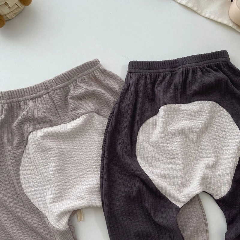 Sügisrõivad Vastsündinu Pit Triibulised Retuusid Poiss Tüdruk Beebi lahtised vabaaja püksid Väikelaps Puuvillane Solid Lihtsad Moodsad Püksid
