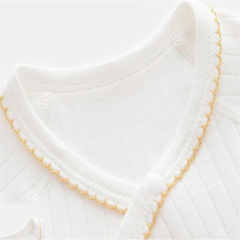 Lawadka 0-6M Kevad beebid Tüdrukud Poisid Puuvillane Valged Riided Tüdrukutele Mood Imikute Jumpsuit vastsündinud beebidele 0-3 M