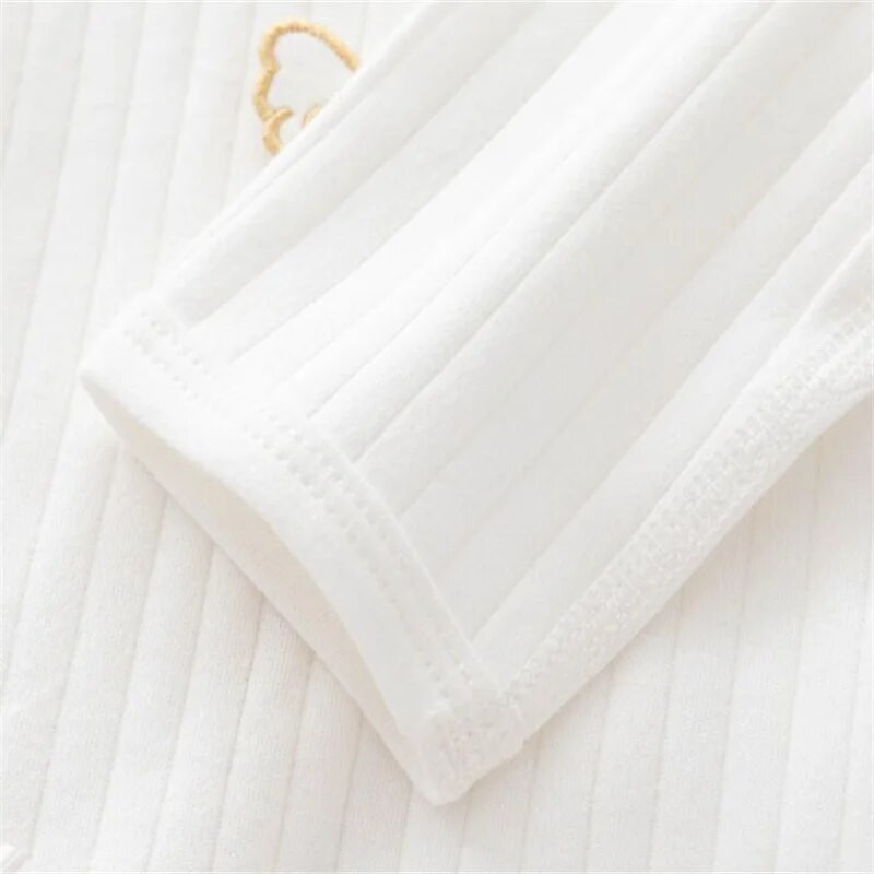 Lawadka 0-6M Kevad beebid Tüdrukud Poisid Puuvillane Valged Riided Tüdrukutele Mood Imikute Jumpsuit vastsündinud beebidele 0-3 M