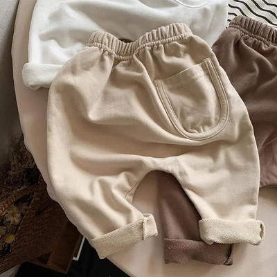 Bumbac în dungi 2023, primăvară, toamnă, nou, pantaloni PP pentru bebeluși, harem, băieți, fete, pantaloni, ocazional, largi, sugari, copii, pentru 1-5 ani