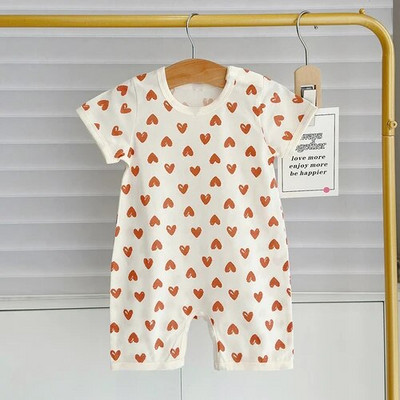 Beebi suvised karurõivad 2023 Lasteriided Lühikeste varrukatega puuvillane kombinesoon Ronimiskostüüm Baby Boy Romper Baby 6 kuud