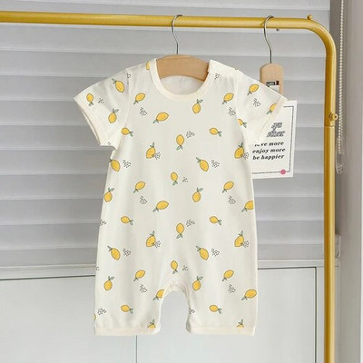 Beebi suvised karurõivad 2023 Lasteriided Lühikeste varrukatega puuvillane kombinesoon Ronimiskostüüm Baby Boy Romper Baby 6 kuud