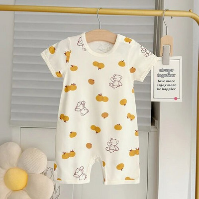 Beebi suvised karurõivad 2023 Lasteriided Lühikeste varrukatega puuvillane kombinesoon Ronimiskostüüm Baby Boy Romper Baby 6 kuud