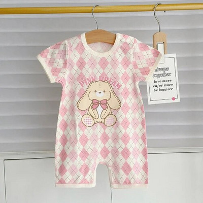 Beebi suvised karurõivad 2023 Lasteriided Lühikeste varrukatega puuvillane kombinesoon Ronimiskostüüm Baby Boy Romper Baby 6 kuud