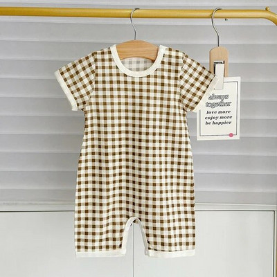 Beebi suvised karurõivad 2023 Lasteriided Lühikeste varrukatega puuvillane kombinesoon Ronimiskostüüm Baby Boy Romper Baby 6 kuud