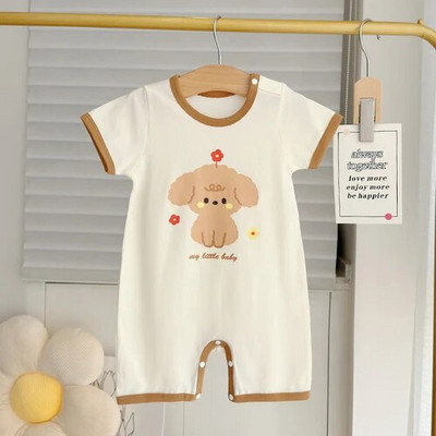 Beebi suvised karurõivad 2023 Lasteriided Lühikeste varrukatega puuvillane kombinesoon Ronimiskostüüm Baby Boy Romper Baby 6 kuud