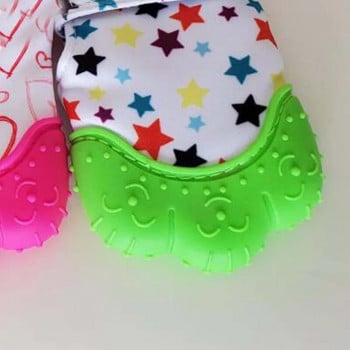 Hot Baby Teether Heart Star Print Γάντια σιλικόνης Παιδικά Παιδικά Παιδικά οδοντοφυΐα Αντιδιατροφικά Γάντια οδοντοφυΐας Βρεφική φροντίδα