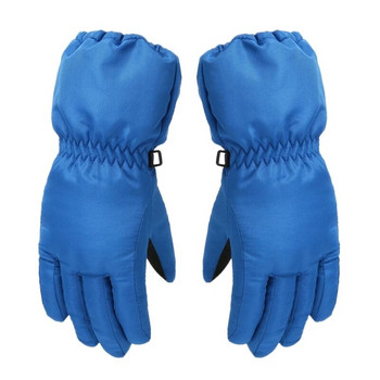 1 ζευγάρι Γάντια χιονιού Full Finger Αδιάβροχα Παιδικά Γάντια Αντιανεμικά Γάντια Σκι Γάντια για Παιδιά με Extended Cuff Design