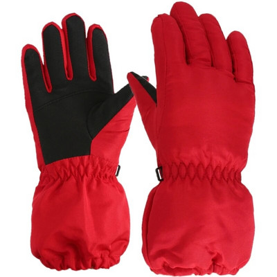 1 pereche de mănuși de zăpadă cu degete întregi Mănuși impermeabile pentru copii Mănuși de schi rezistente la vânt Mănuși cu design cu manșetă extinsă pentru copii