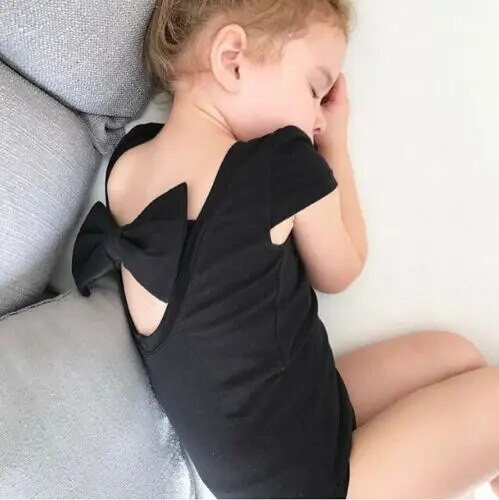 Salopete cu fundă pentru bebeluși nou-născuți pentru fetițe, salopete cu fundă de vară, salopete fără mâneci, costum pentru copii mici, haine